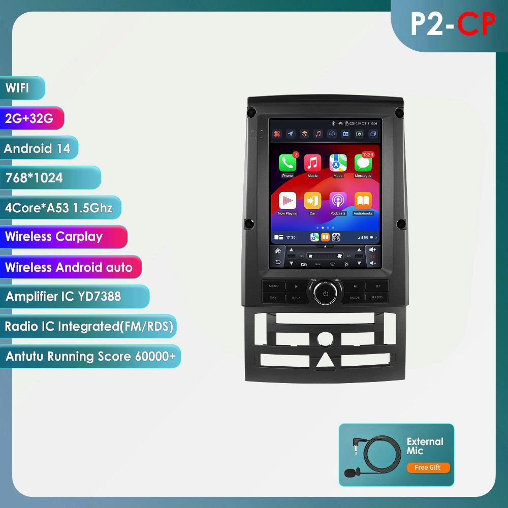 

Hizpo 9.7 AI Беспроводной CarPlay Android Auto Автомагнитола для Peugeot 407 SW CC 2004-2011 Стерео Мультимедиа GPS Головное устройство Экран WIFI Интеллектуальный экран P2CP 4Core 2G 32G