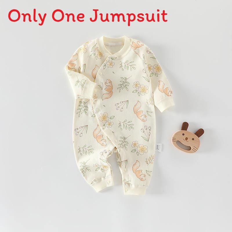 Newborn Cotton Baby Romper With Antibacterial Fabric Long Sleeve For Spring Autumn Infa