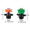5Pcs 360 Degree Rotating Watering Nozzle 1/2" Male Thread Automatic Rotation Sprinkler Garden Lawn Flower Vegetable Irrigation