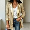 Women's Fashion Casual Long Sleeve Open Front Sequin Knit Cardigan with Foil for Everyday Wear