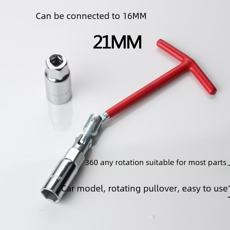 Univerzální dvouúčelový 16/21mm klíč na zapalovací svíčky pro automobily a motocykly
