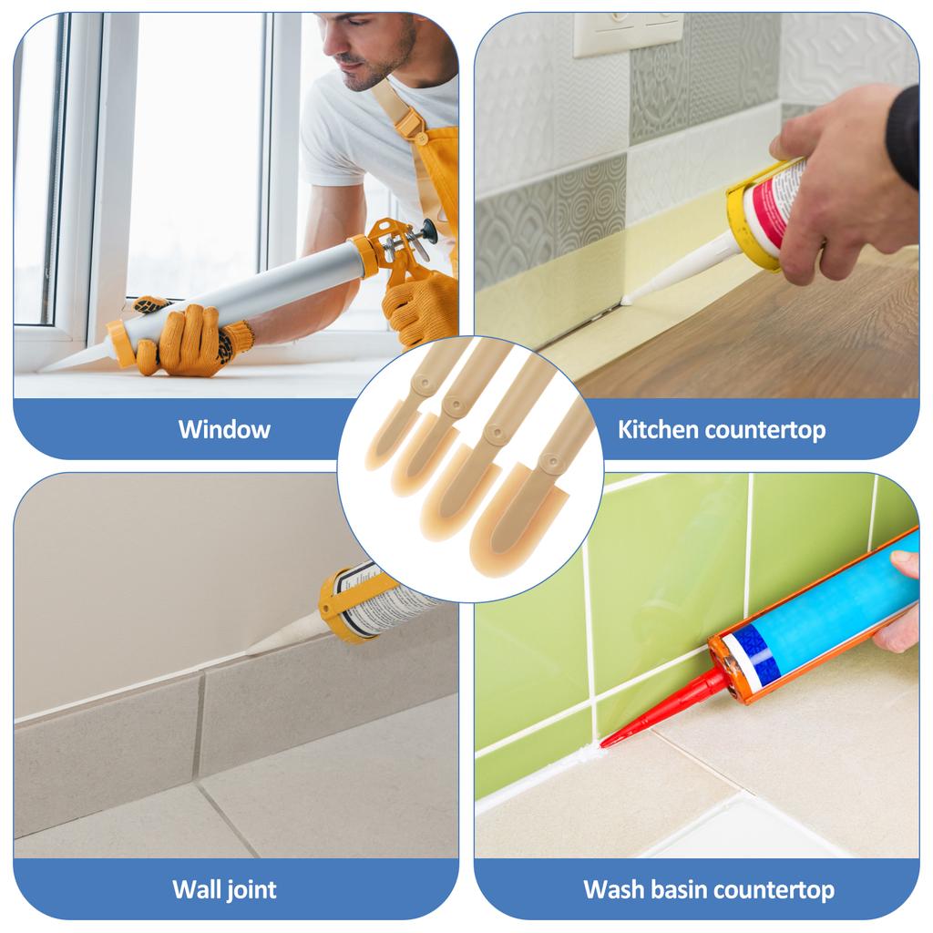 Sealant Finishing Tool Rubber Caulk Caulking Silicone Sealant Finishing Tool Rubber Spatula Grout Sealant Caulking Smoothing Too