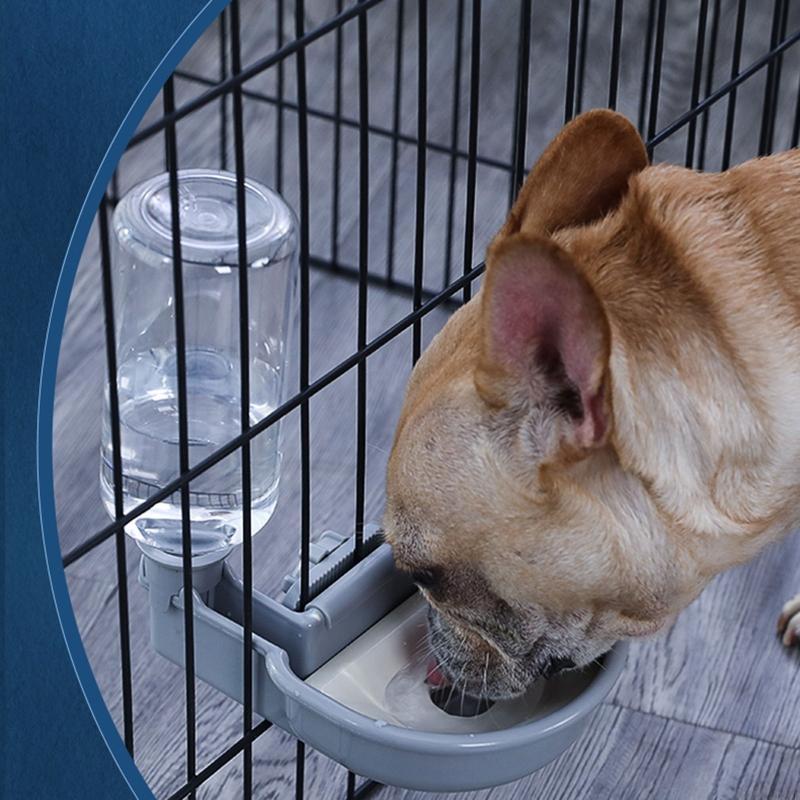 Automatic Dog Feeder for Cat Hanging for Cage Large Capacity Pet Water Fountain for Cats Small Dogs