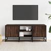 VidaXL TV Cabinet Brown Oak 100x35x41 Cm Engineered Wood and Metal, TV Stand, Hi-fi Cabinet, Entertainment Center, 848838