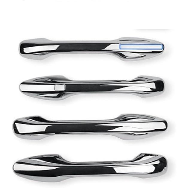 

Chorme Silver Door Handle Cover Trim Compatible for Hyundai/Palisade 2019-2022 Car Exterior Styling Accessories Left Hand Drive