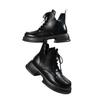 Fashion 2025 New Women Boots Plush New Platform Warm Short Boots Flat Bottom Comfortable Outdoor Lace Up Ankle Boots Fashion Shoes Women