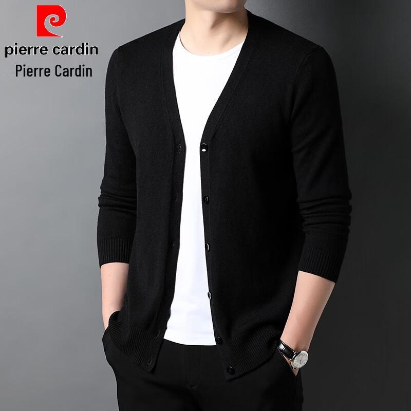 Pierre Cardin Men's V-Neck Knitted Cardigan Sweater