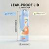 1PC Chef Goose With Spoon Print 750ml Color Plastic Sports Water Bottle Leakproof Flip Straw Lid Suitable for Sports Office Home Use