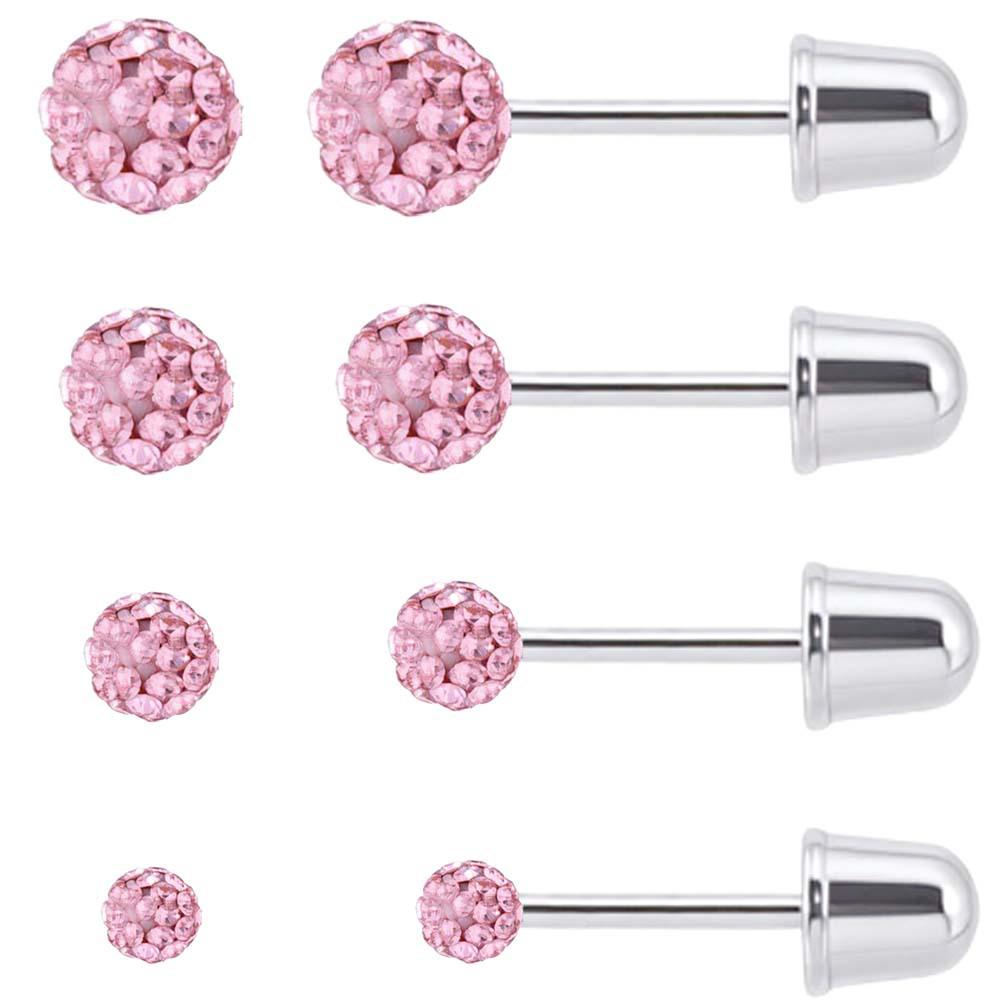 Popular 6-Pair Bullet Ball Stud Earring Set for Women - Piercing Jewelry In Stock