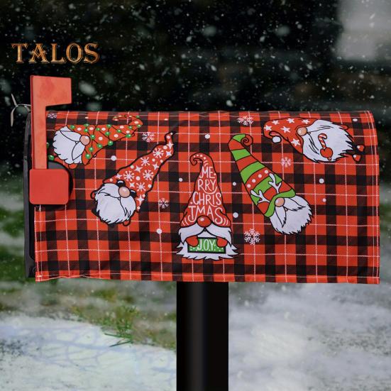 Vánoční obal na poštovní schránku Zimní Santa Xmas Tree Gnome Poštovní obaly Slavnostní sváteční výzdoba poštovní schránky Domácí kancelář Party dekorace