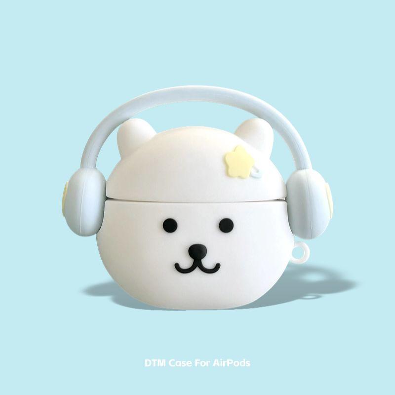 

Чехол для Bluetooth-наушников Bear Freeclip второго поколения SE2 четвертого поколения Freebudspro3 4e пятого поколения Pro2 с версией шумоподавления Airpods 3 Blue headset self-deprecating bear]