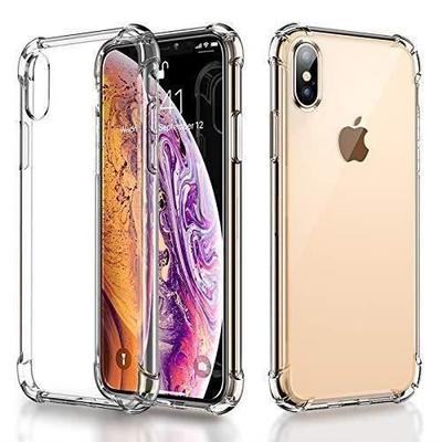 HK14652-Hülle iPhone Xs-X, [Sturzsicher][Kristallklar]Airbag-Stoßdämpferkissen,Kratzfeste Klare Rückseite für i