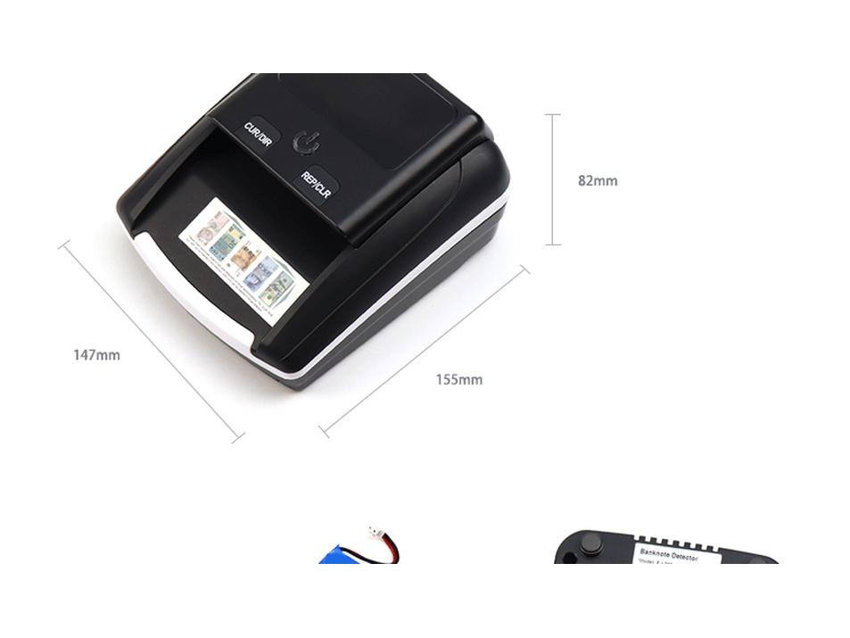 FJ305 LED Portable Counterfeit Currency Detector, Customizable for Euro and US Dollar, Battery Option Available