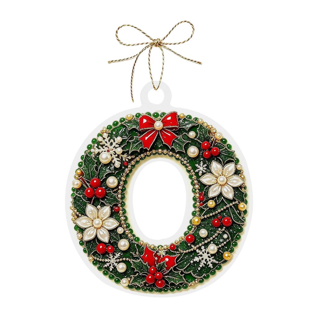 Christmas Themed Acrylic Letter Hanging Ornaments 26 PCS Decorations for Christmas Tree