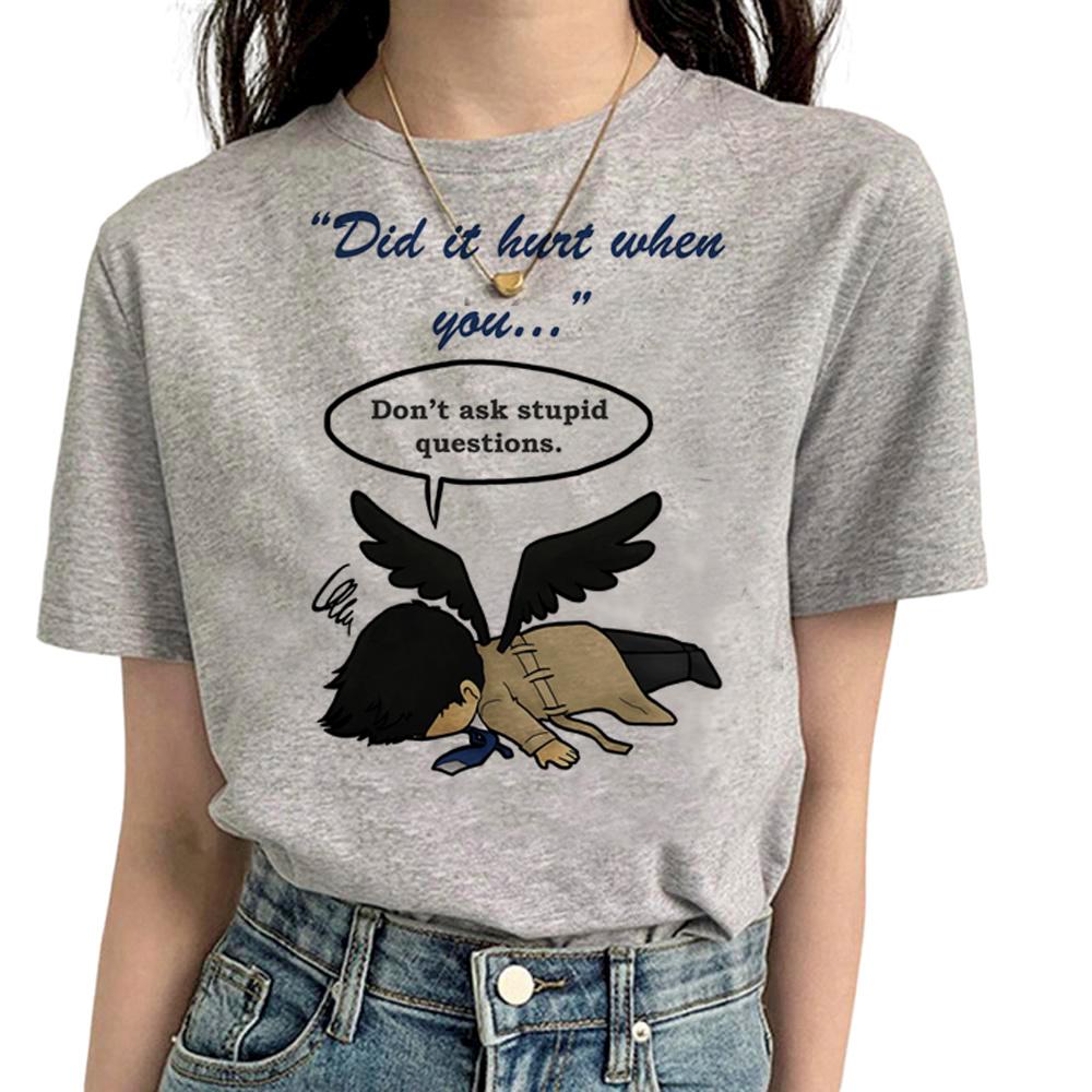 Supernatural tshirt Women streetwear graphic Unisexga tshirts girl funny clothes S