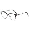 Men's Stylish Business Half-Frame TR Eyebrow Glasses with Anti-Blue Light Filter
