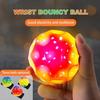 Hračka Rebound Wrist Ball s poutkem na zápěstí a elastickou šňůrkou Design pro snadné uchopení Míč pro návrat zápěstí Barevné míčky s hvězdnou oblohou pro všechny věkové kategorie