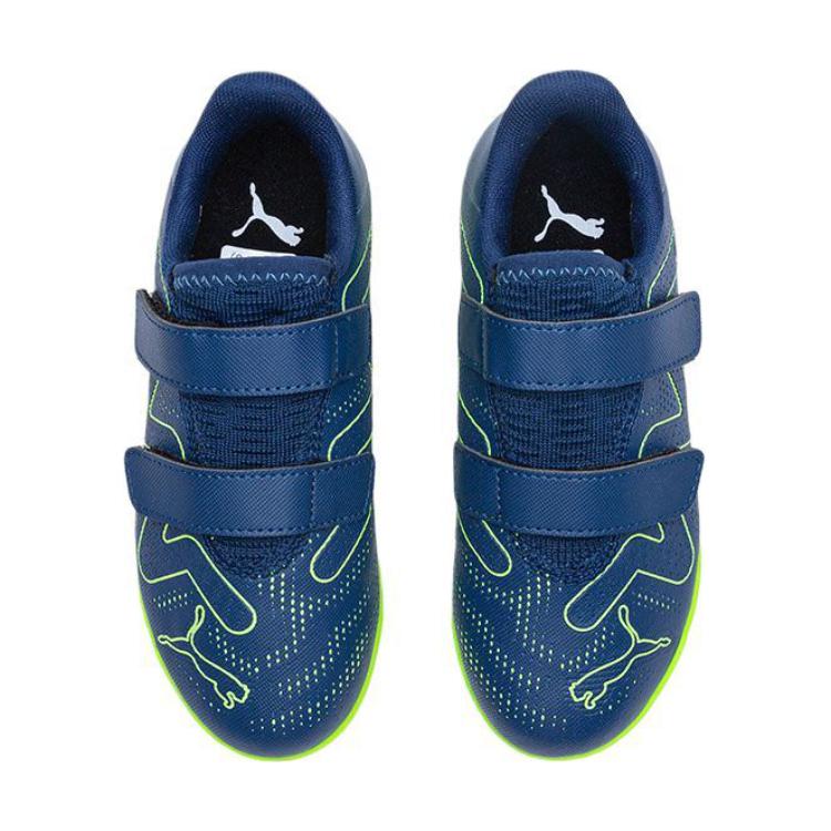 Puma Future Play TF Comfortable Casual Low Top Kids Soccer Shoes Kids Soccer Shoes Blue Green 107394-03
