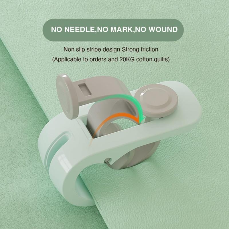 12-1PC Comforter Fixing Clip Sleep Anti-escape Devices Quilt Holders Quilt Corner Clips Clothespins Clothes Pegs Bed Seat Hook