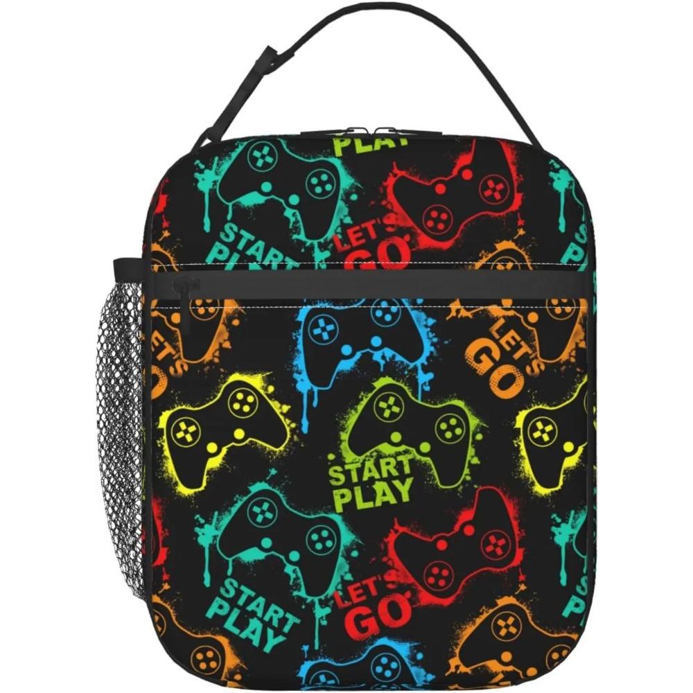 

Сумка для ланча Черно-белый кот Изолированный ланч-бокс для женщин с плечевым ремнем, Термосумка-холодильник для работы, многоразовая