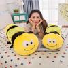 Bee Plush Pillow Toy Long Stuffed Animal Sleep Companion Soft Hugging Girls Kids Gift Cute Cartoon Honeybee Large Cuddle Doll