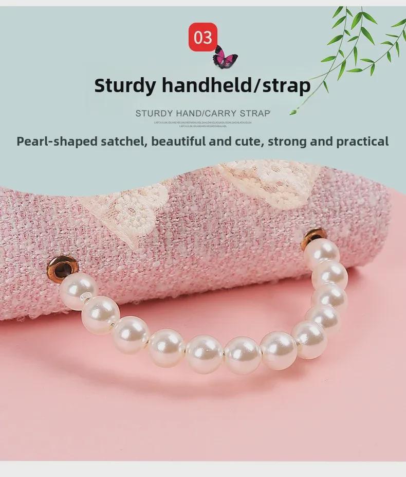 Winter Pearl Bow Princess Handbag: Cute, Versatile Crossbody Coin Purse