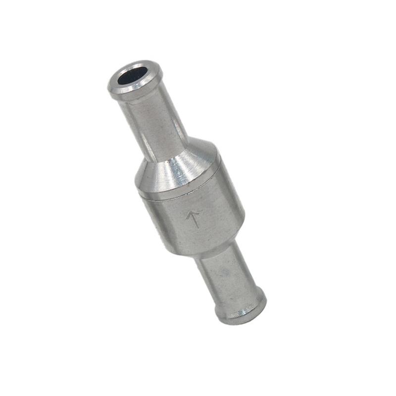 6-12mm Non-return Valve Chrome One-way Non-return Check Valve Auminium Fuel Water Gas Air Vacuum 6mm/8mm/10mm/12mm