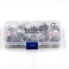 MNFT 500Pcs High Carbon Steel Fishing Hooks Mixed Size Fishhook #3~12 Box Jigging Bait Hook Black Golden Barbed With Hole hooks