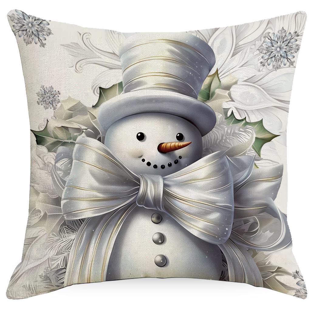 New Christmas Pillowcase Santa Claus Snowman Christmas Tree Home Sofa Cushion Decoration