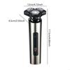 Multifuntional Small Electric Shaver with Three Head Designs IPX7 Rechargeable Beard Trimmer for Various Skin Types
