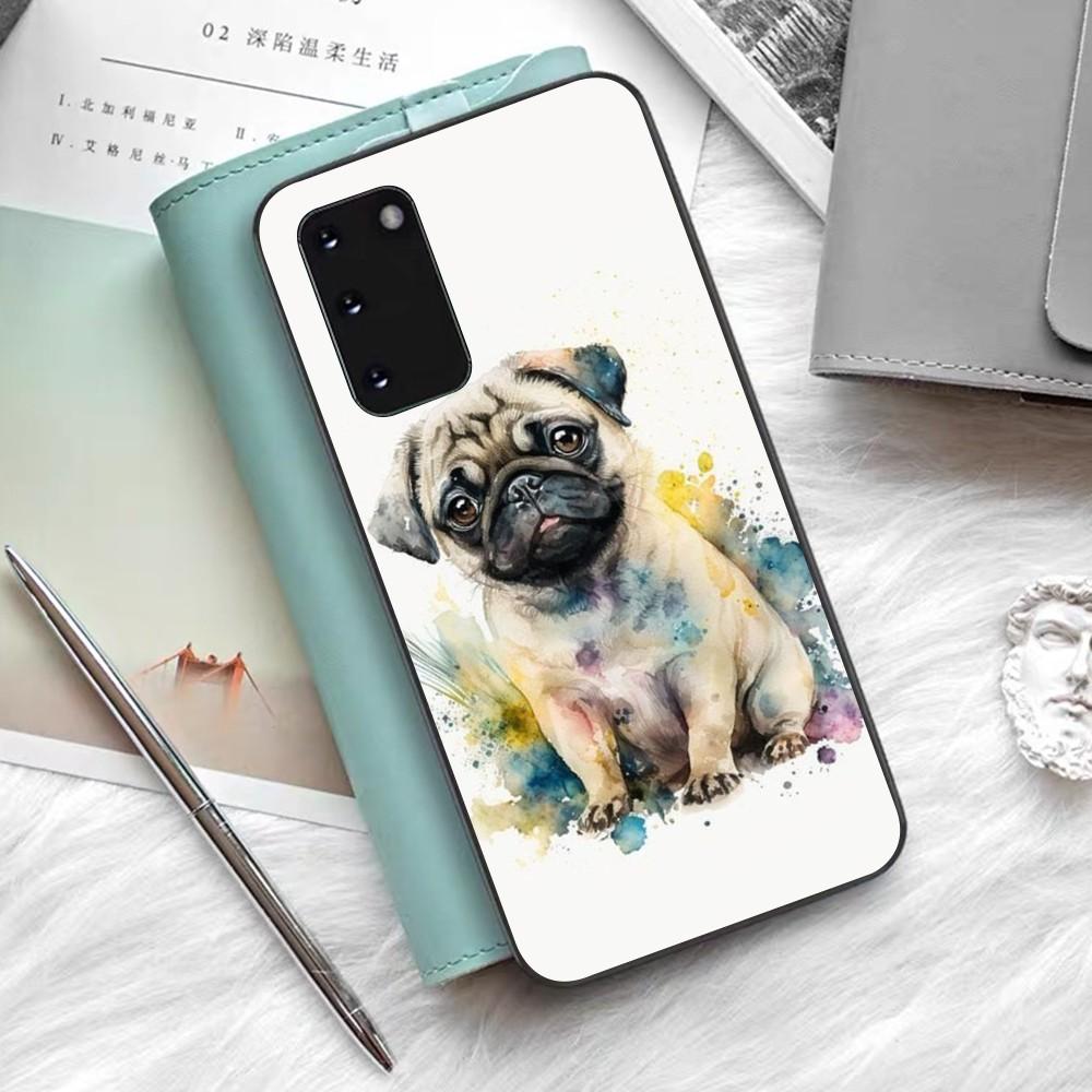French Bulldog Dog Pug Phone Case Silicone PC+TPU For Samsung S10 20 30 22 23 24 Plus Lite Ultra Cover