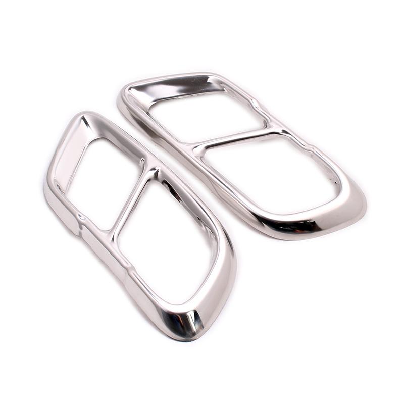 2 buc/set negru lucios din aliaj de aluminiu spate dublă țeavă de evacuare ieșiri tobe de eșapament capac pentru BMW X5 G05 X7 G07