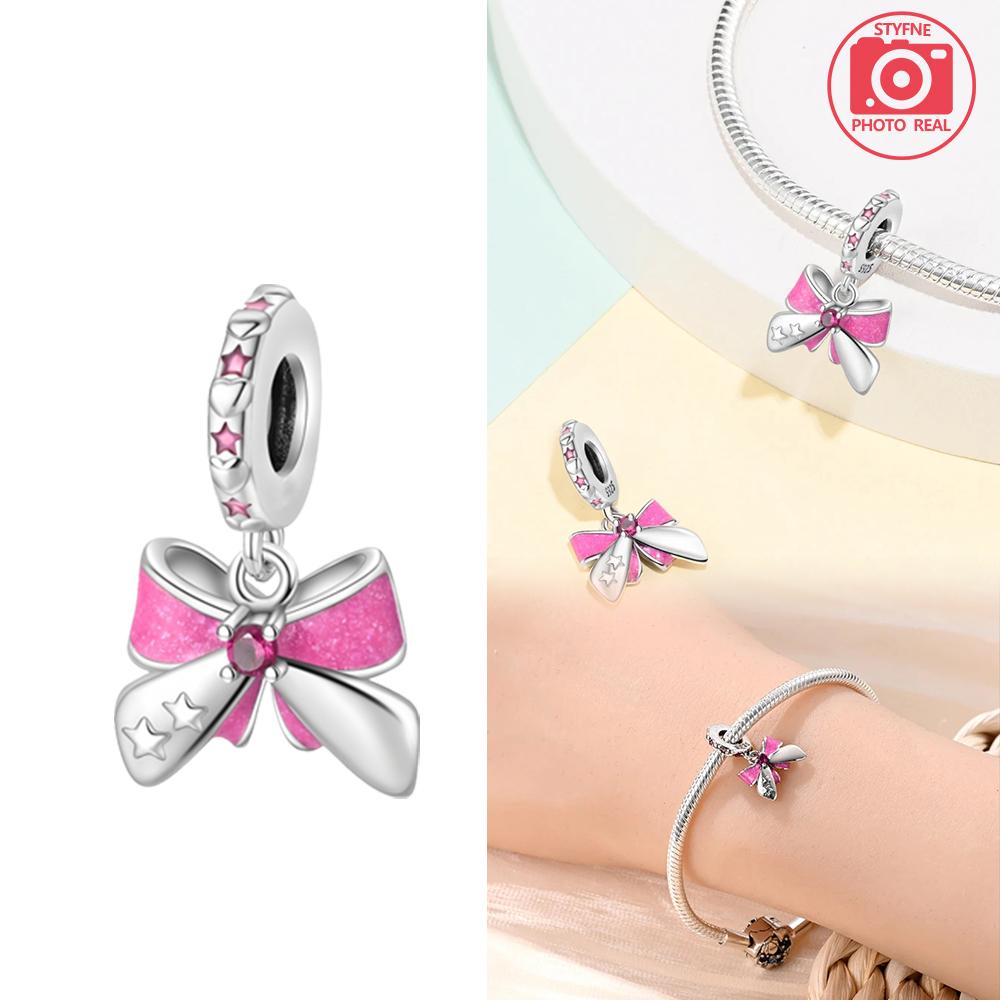 Bow Pendant With A Girlish Heart Copper Colors For Charms Copper Colors Original Bracelet For Jewelry Making