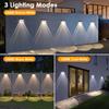 Mancra Outdoor Fence Waterproof Solar Deck Patio Dusk To Lights, & Lights, Dawn, 6-Pack (3000K/4500K/6000K)