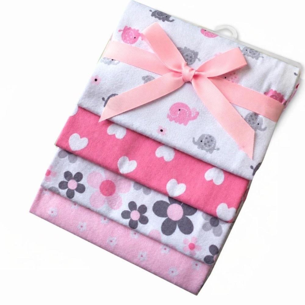 4Pcs Pack 76x76cm Receiving Baby Blanket Super Soft Baby Bedsheet Blanket  DIY Quilting Sewing