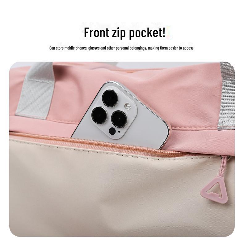 Waterproof Travel Bag with Logo, Large Capacity, Dry/Wet Separation, Shoe Compartment, Lightweight for Business Trips and Fitness.
