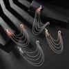 Alloy Peacock  Tassel Ceremony Banquet Corsage  Jewelry Clothing Accessory Vintage Brooch Men Women Brooch