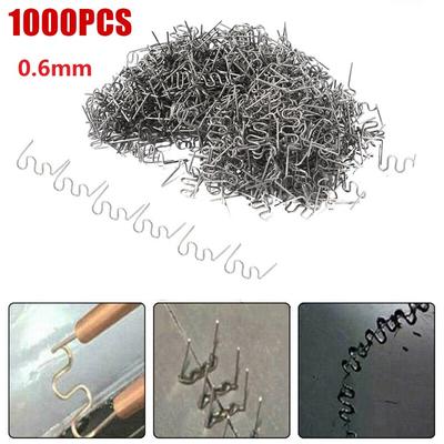 Agrafes à souder pour atelier, 0,6 mm, 1 000 pièces, équipement prédécoupé