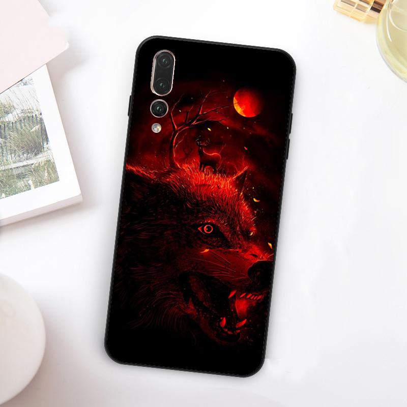 Angry Wolf For Huawei Nova Y60 Y70 Y90 Y72 Y73 Y61 Y91 7i 8i 11i 12i 12s 9 10 SE P20 P30 P40 Lite Case