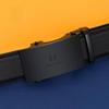 HLA Men's Belt with Automatic Buckle, Leather Business Casual Waistband, 110cm-15cm