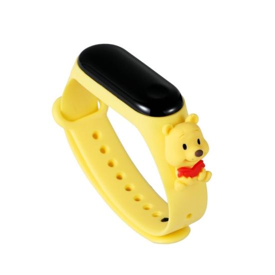 Cute Cartoon Strawberry Bear Cat Tiger Soft Silicone Wrist Watch Kids Bracelet
