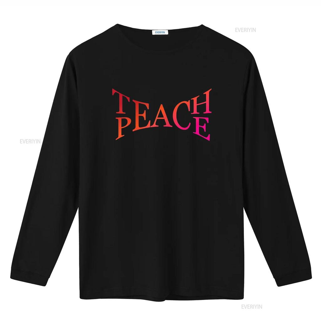 Teach Peace Tolerance Love Kindness Action Activist Hippie T Shirt vintage Washed Slightly Versatile Top For Everyday Wear Soft