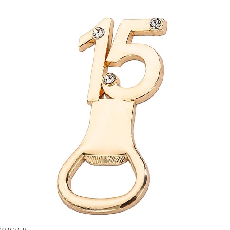 Golden Bottle Opener with Number Essential Beer Opener Tool for Any Celebration