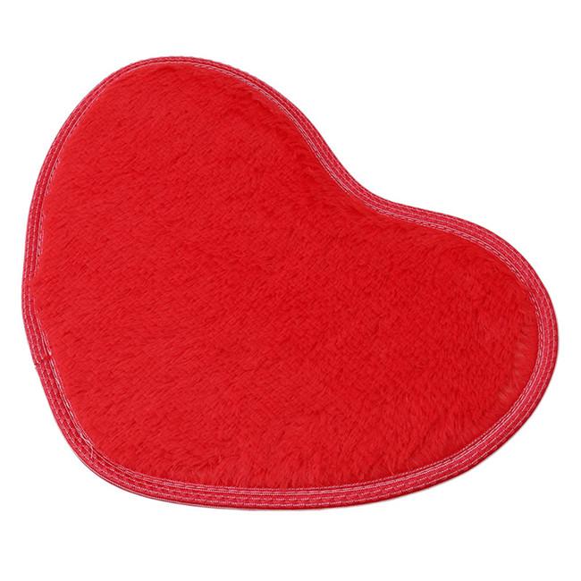 30*40cm Love Heart Shaped Doormat Non-Slip Soft Microfiber Fluffy Bathroom Floor Area Rug For Bedroom Mat Carpets Living Room