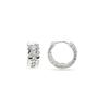 Luxenter Kildom Earrings with Brilliant Cubic Zirconia Rhodium-plated