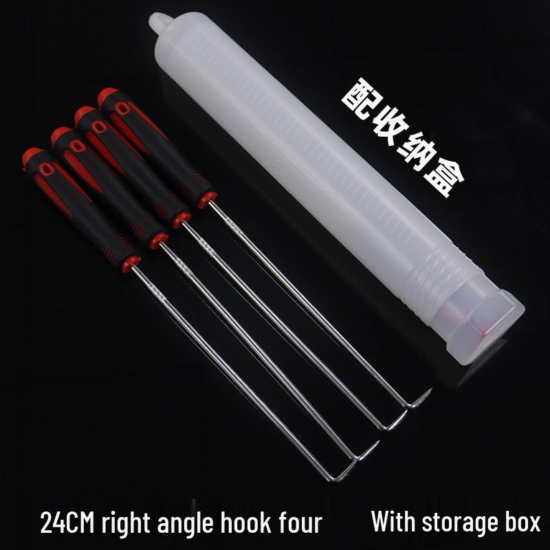 4-Piece Oil Seal Hook and Puller Tool Set for Automotive Repair