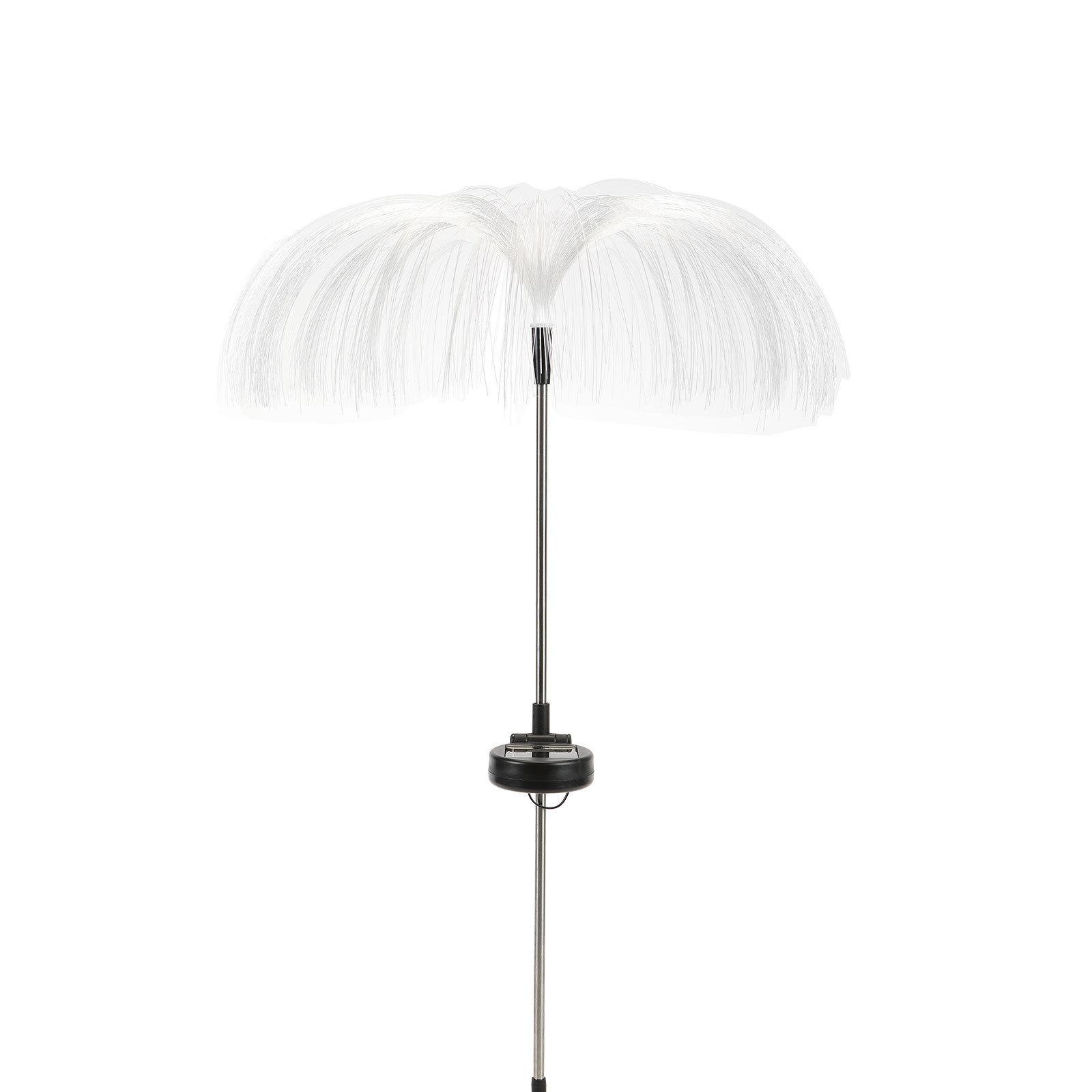 

Светодиодные солнечные светильники в виде медуз для сада, водонепроницаемые рождественские украшения для двора, балкона, газона, работающие на солнечной энергии, светильники для цветов 1 piece белый