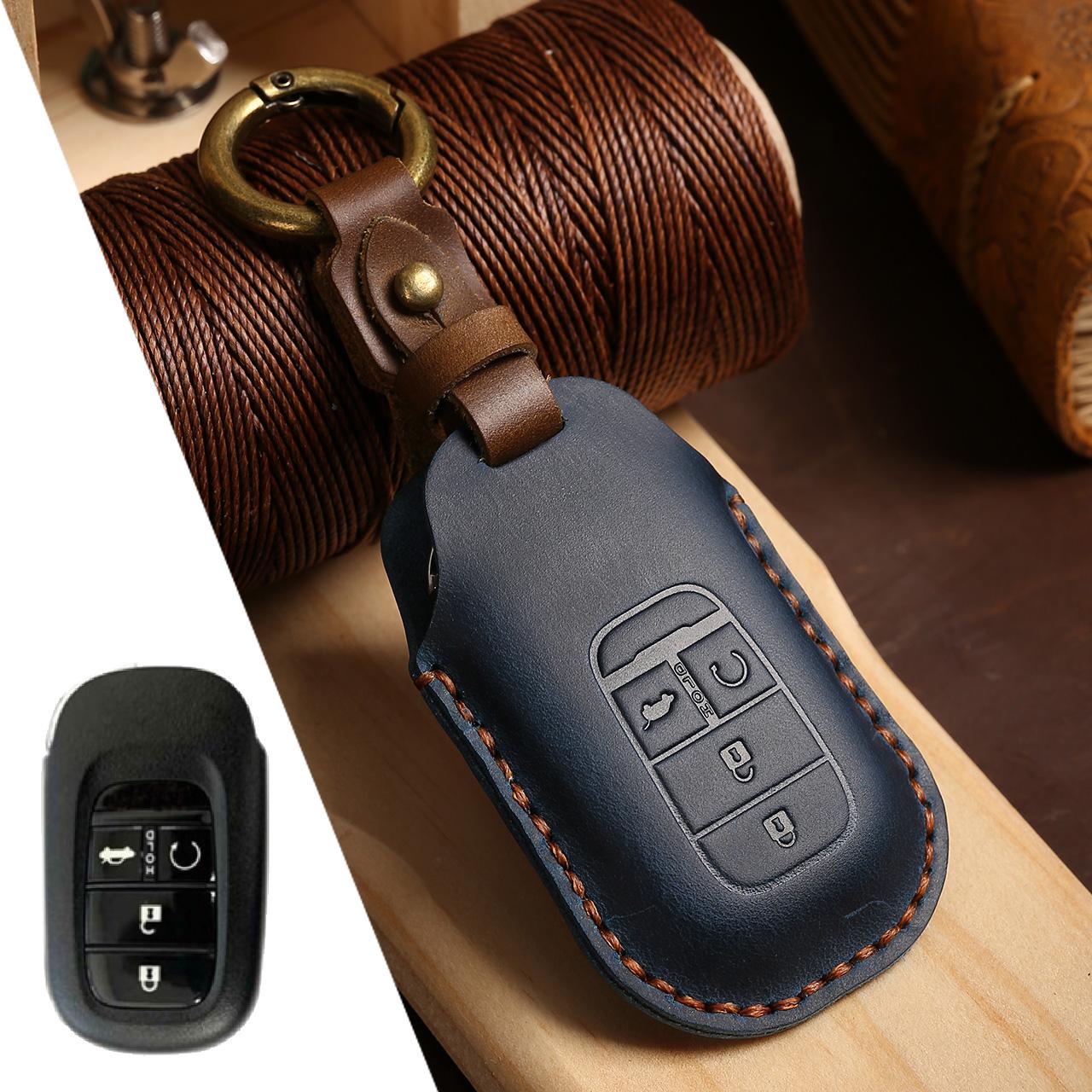 

Car Key Cover Case Shell Fob for Honda 2022 2023 2024 2025 for Civic for Accord for CR-V for HR-V синий