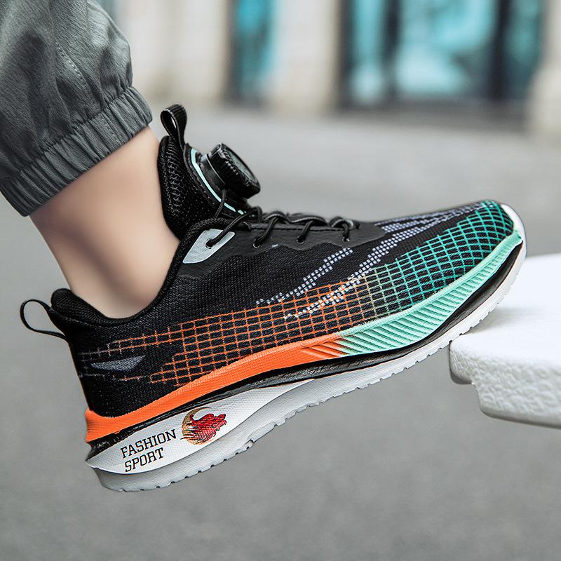 Children's Red Rabbit 6 Running Shoes Autumn New Boys Professional Ultra-light Shock-absorbing Running Shoes Youth Shoes