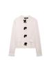 SHEIN Women's Autumn Bow Brooch Knitted Cardigan & Half Skirt Set: European-American Style.